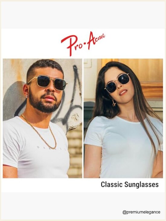 Real Glass Lens Hexagonal Sunglasses for Men Women UV400 main image 7